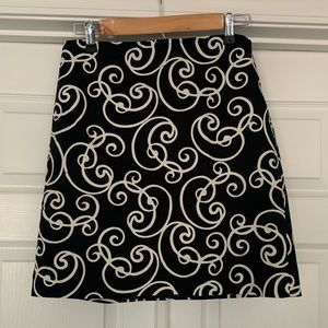 Ann Taylor Black Lined Skirt size 6P